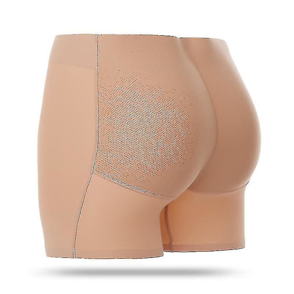 Polstret Push Up Butt Lifter XL Kvinders Boxer - Beige