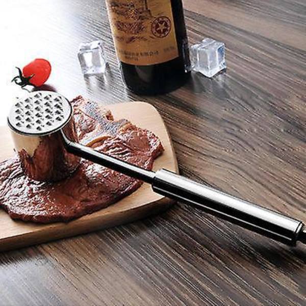 Opvaskemaskinevenlig Kødkølle i Rustfrit Stål - Perfekt til at Tilberede Blødt Oksekød & Kylling til Grill