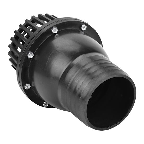 Vattenpump fotventil svart PVC lågtrycks platt backventil för vätskemaskin (4 tum)