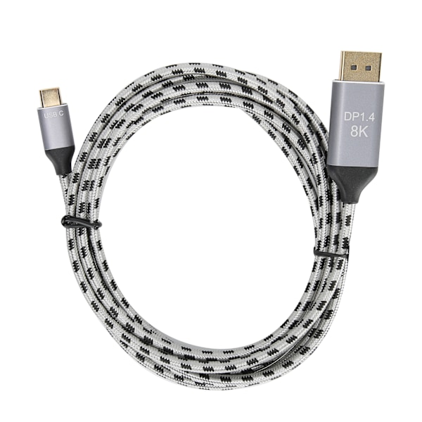 HD-videokaapeli Type C - Display Port 8K 60 Hz 1.4 IOS-kannettavan sovittimelle