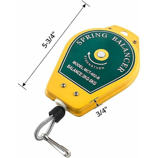 Infällbar fjäderbalanserare, 3-5 kg verktygsfästen hängande fäste för monteringslinje
