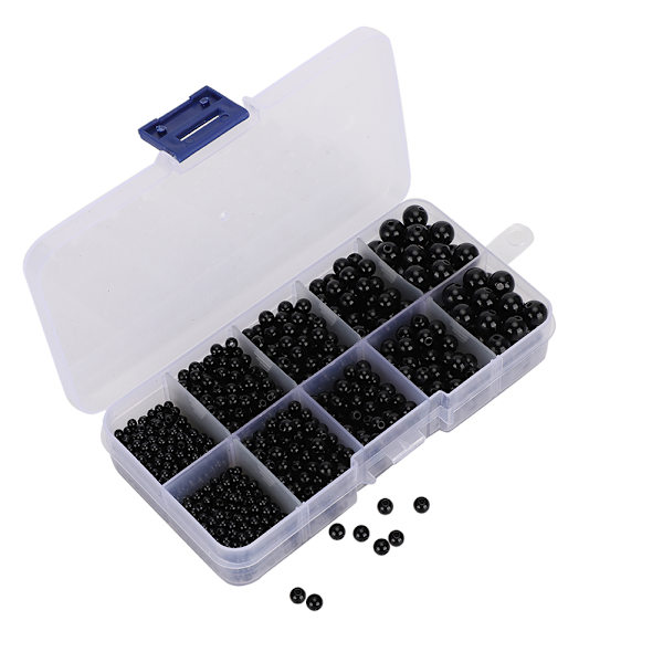 DIY muoviset silmät käsintehty eläinnukke lelu kaikki mustat pavun silmämuna kangas tarvikkeet