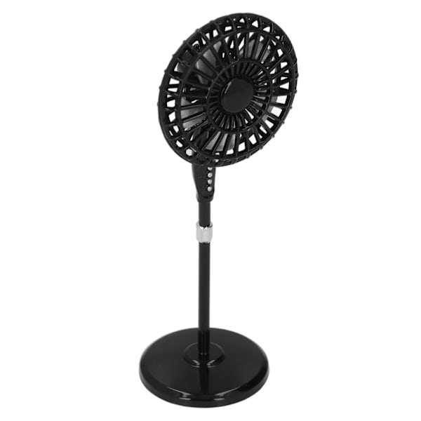 1:12 Nuken talo Mini Metalli Tuuletin Miniatyyri Sähkötuuletin Mallit Nuken talo Olohuoneen Huonekalut Tarvikkeet Musta