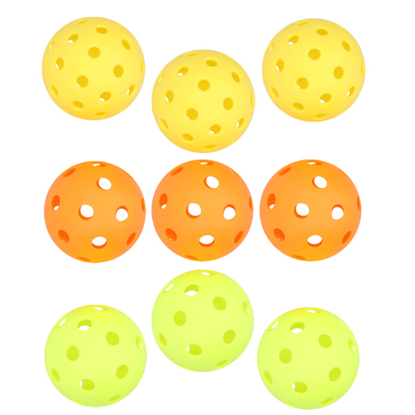 40/26 hål pickleball bollar inomhus utomhus träning PE pickle bollar med ljus färg
