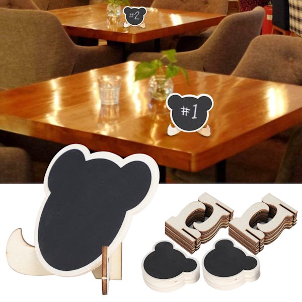 Tre mini tavleskilt - sett med 2 | Perfekt for bryllup, fester og dekorasjoner