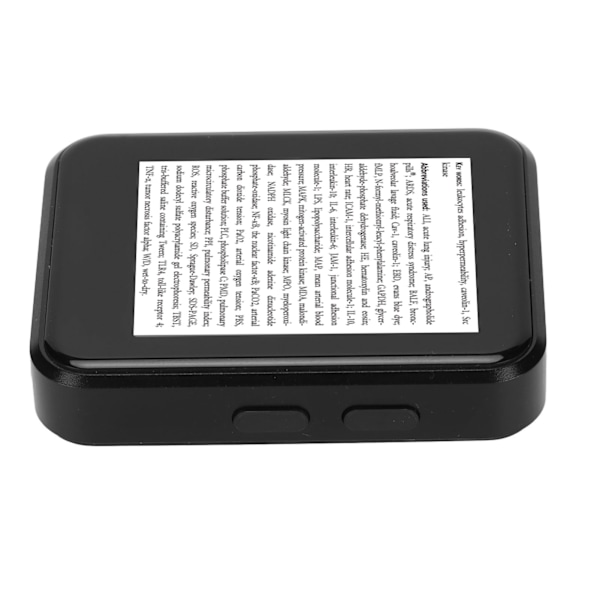 1,8-tums pekskärm MP3 MP4-spelare Bluetooth 5.0 FM-radio förlustfri HD digital musikspelare E-boksläsare med högtalare 16 GB