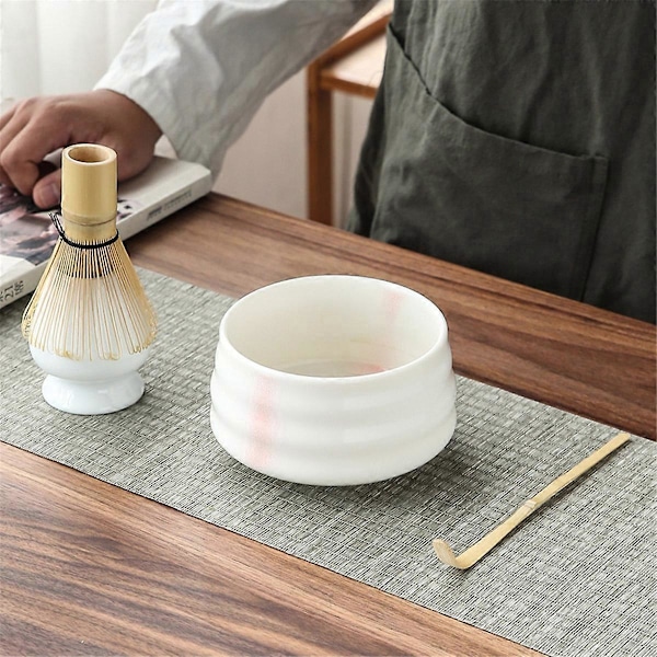 Japanskt Matcha Te Set Inomhus Dricka Te Tillverkningsverktyg Bambuskål