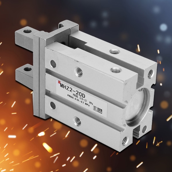 MHZ2-20D Dobbeltvirkende fingersylinder Aluminiumslegering luftpneumatisk sylinder 10 mm boring