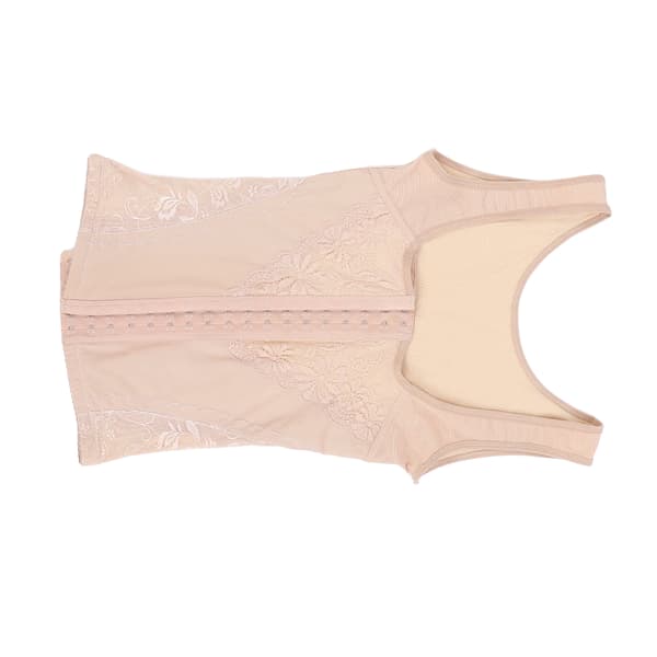 Korsett Bodyshaper för kvinnor Hög elastisk midja Bantande kroppsformande linne med frontknäppning (Khaki)XXL