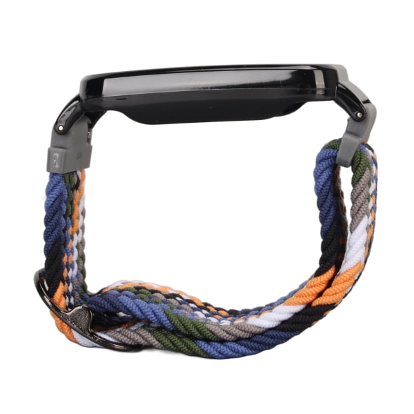 Joustava nylon -punottu watch ranneke suojaavalla puskurin case , joka sopii Mi Band 7 Pro Denimille ja mustalle case