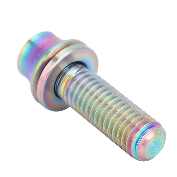 Polkupyörän titaaniseoksesta vesipullon häkin ruuvipultti M5x12/16mm aluslevyllä (Rainbow M5x16)