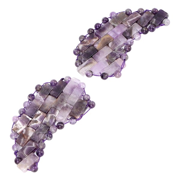 Ametist kylande ögonmask Professionell stress trötthet lindring Jadestone terapi ögonlapp för mörka ringar