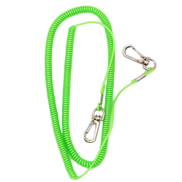 5m Safety Lanyard Quick Release Holder with Buckle for Outdoor Fishing Mountaineering Green