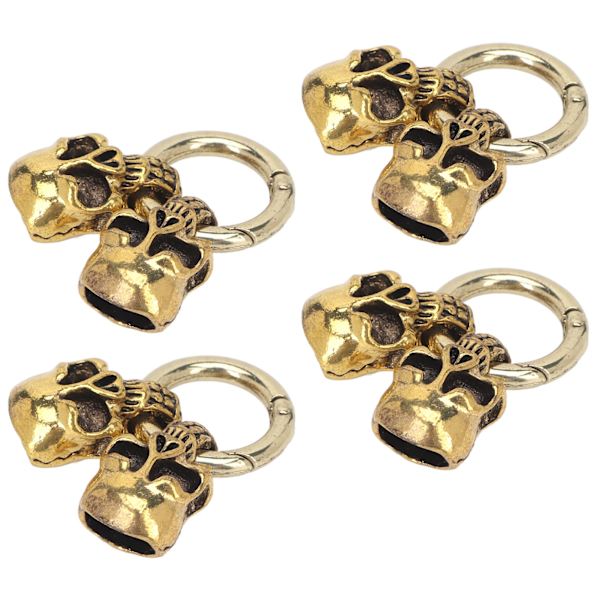 5 stk. kraniehoved snorelås DIY fremstilling retro stil lille kompakt legering materiale armbånd spænde til smykker
