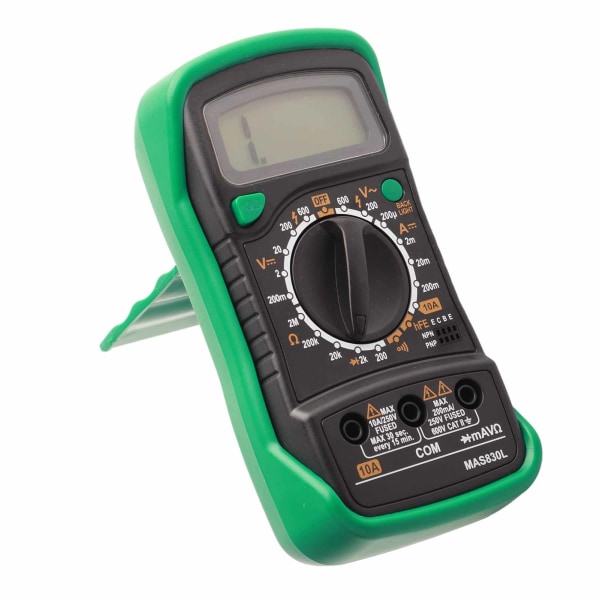 MAS830L digitalt multimeter Bærbart elektrikermåler med høj nøjagtighed, digitalt voltmeter