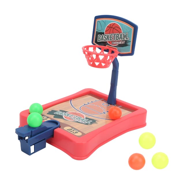 Mini söt basketspel bordsbasketleksak för interaktion mellan förälder och barn present (röd)