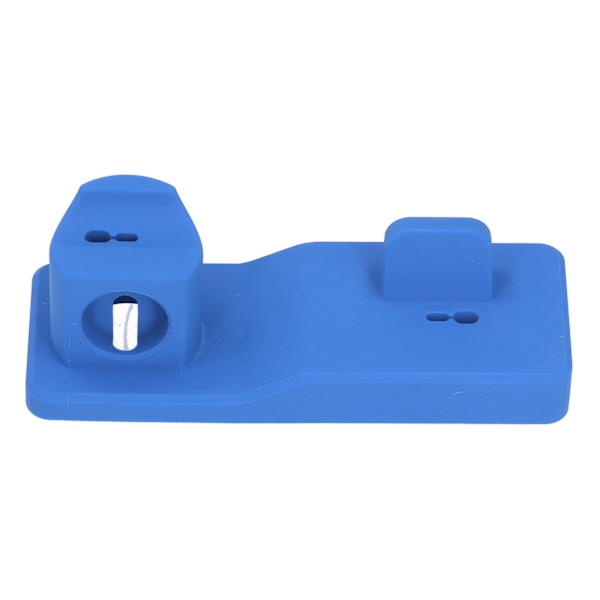 3 i 1 Silikon Ladestasjon Stativ Skrivebords Ladestasjon for IPhone 11 Pro for IOS Watch 6 Blå