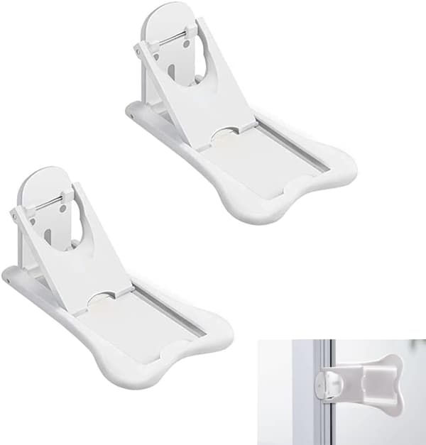 2 stk skyvedørstopper, vindusbarnesikring, barnesikkerhet