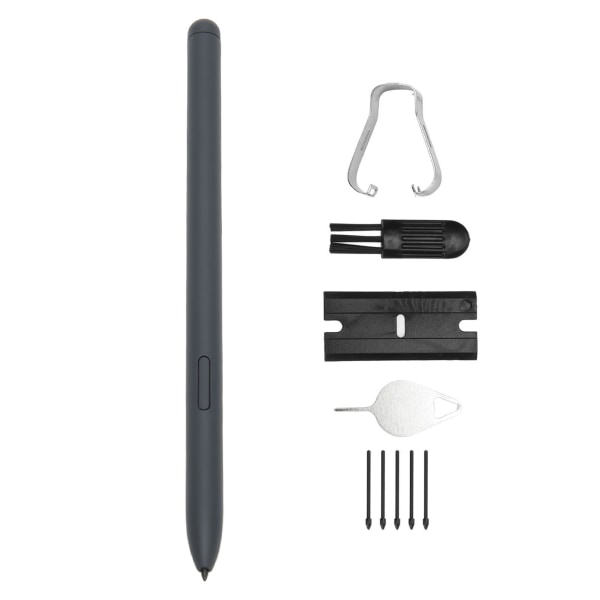 Til Tab S6 Lite Stylus Meget følsom Nøjagtig størrelse Holdbar plastik smart pen med 5 spidser til SM P610 SM P615 Tablet Sort