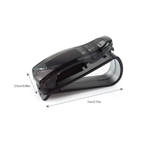 1 stk. Multifunktionel Brilleclips Auto Solbrille Brilleholder Kort Pen ABS Billetclips