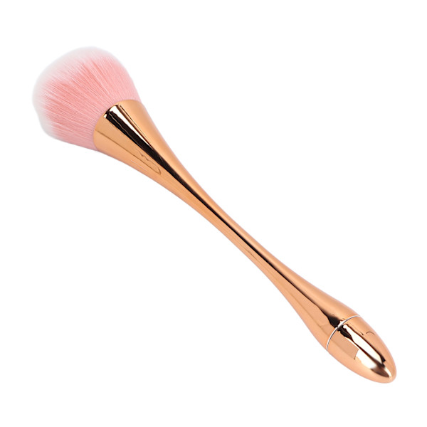 Poskipunasivellin pehmeät hiukset Tyylikäs poskipuna meikkiharja Kosmeettinen työkalu meikkitaiteilijalle (Rose Gold)