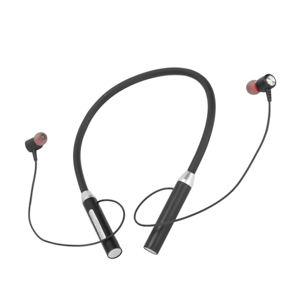 Neckband-øretelefoner trådløse Bluetooth 5.2 IPX5 vandtætte stereo ergonomiske forbedrede bas neckband magnetiske hovedtelefoner sorte