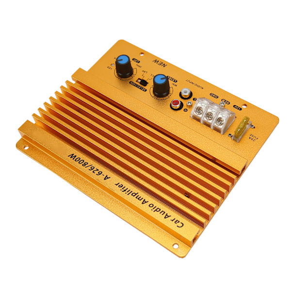 12V 800W auton power vahvistin, tarkka lämpöä hajottava stereovahvistin ajoneuvoihin