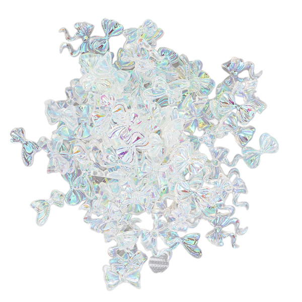 3D Resin Nail Charms DIY Søde Bowknot Former Faux Rhinestones Charms Smykker Tilbehør Crafting