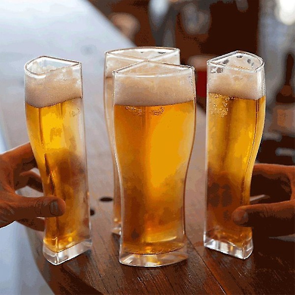 4-i-1 Ölglas Mugg Set Super Schooner Kopp Delbar 4 Delars Ölkopp Stein Party Mugg-B5