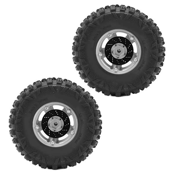 2 st RC-däck 2,2 tum RC Crawler Gummidäck Dia 125 mm/4,9 tum för TRX4 Hsp Axial Scx10 D90 RC-bil