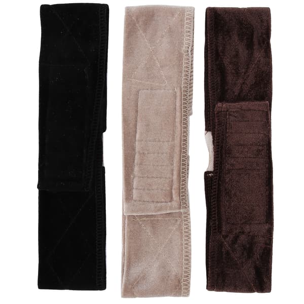 3 st Perukgreppband Justerbar Fixeringsdel Spets Pannband Elastiska Sammet Perukband