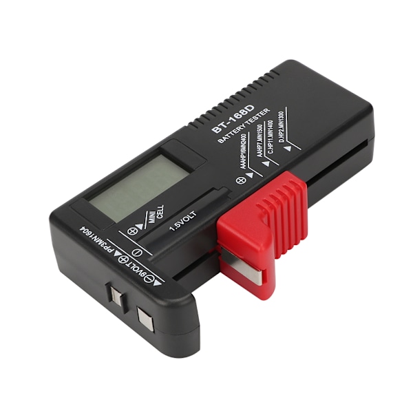 Bärbar digital 1,5V 9V batteritestare mätdiagnostisk kontrollanalysator