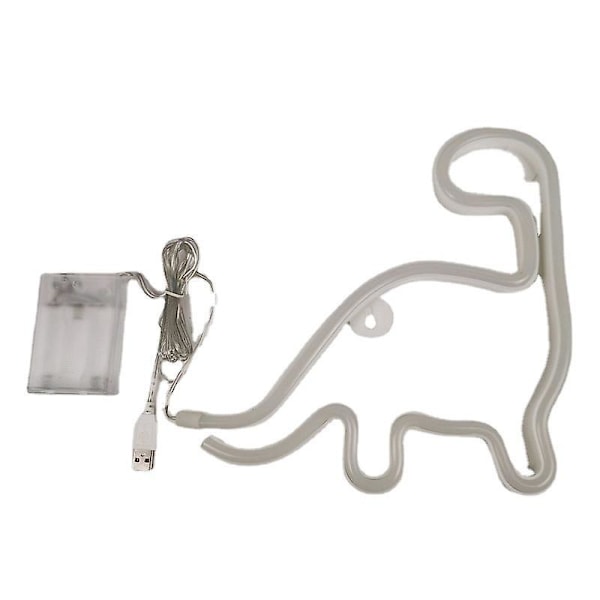 Dinosaur Neon LED Neonskilte Neonlampe Dinosaur USB/Batteridrevet Lys