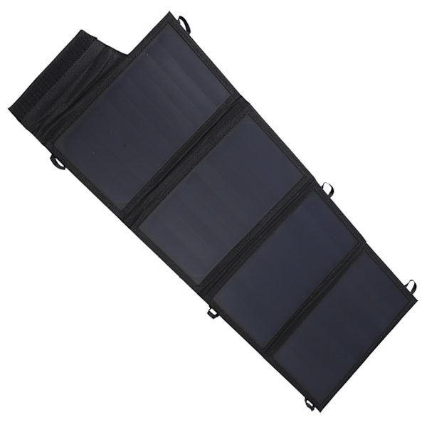 22W Solcellsladdare Bärbar och Fällbar Solenergi Powerbank med Dubbla USB-portar för Camping Vandring Resor