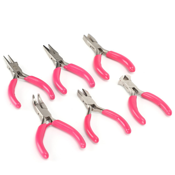 6 stk. Mini smykkeverktøy med pose DIY smykkekutter for reparasjon av maskinvareverktøy