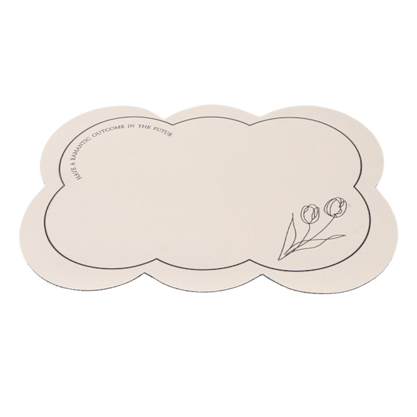 Kaffeunderlag Absorberende Hurtigtørrende Varmebestandig Tulipanmønster Kaffemaskine Puder Bordplade Beskyttelsesmåtte Bordmåtte 30x40cm/11.8x15.7in