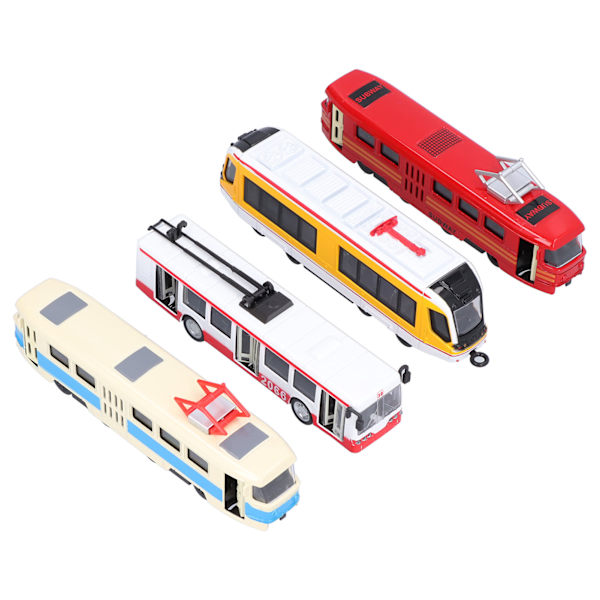 Højhastighedstog Bus Model Tilbage Træk Køretøj Samling Model Legetøj til Børn (C Gruppe)