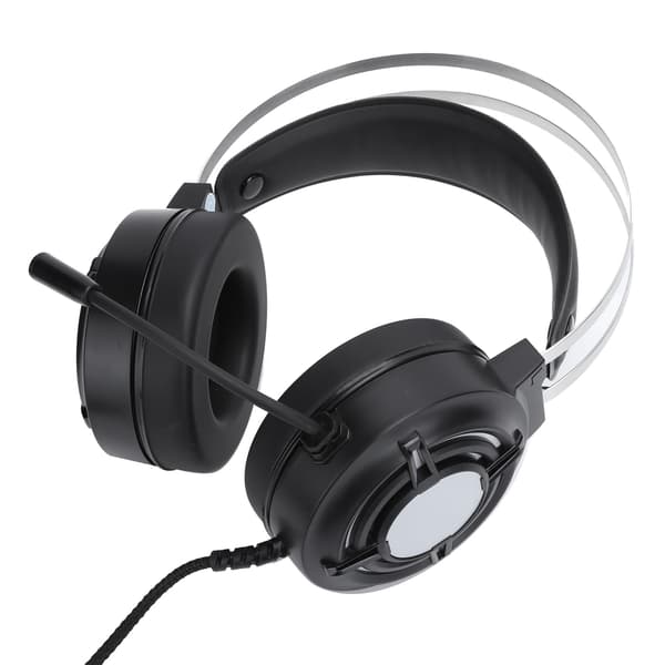 Gaming Headset ESport Kablet RGB Farverigt Lys med Mikrofon til PC Computere (Til HP H120G USB7.1 Interface)