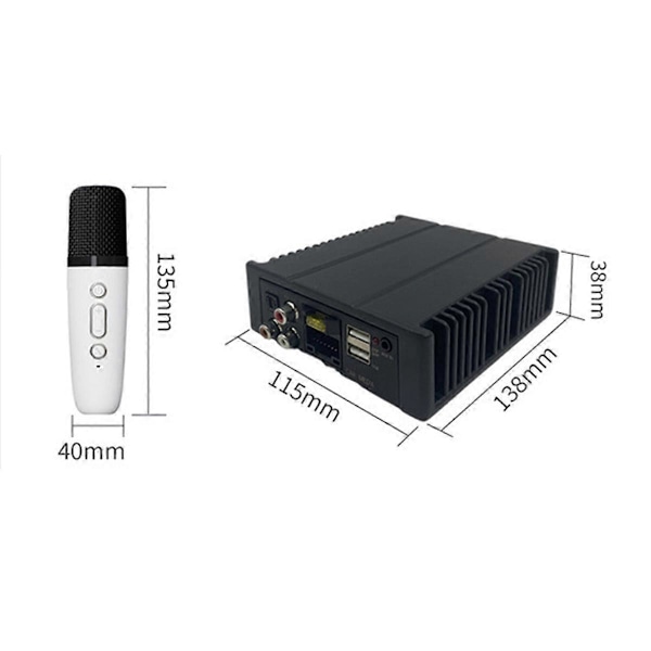 Digital Audio Processor 4x80W DSP Forstærker Med Ledningsnet 16Pin