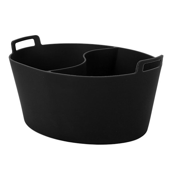 Långsamkokare Liner Matkvalitet Silikon Läckagesäker Återanvändbar Värmebeständig Gryta Divider Liner Svart