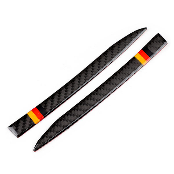 2 stk. Venstrehånds kulfiber anti-kollision bakspejl strim trim kit passer til A6 A7 2012-2018