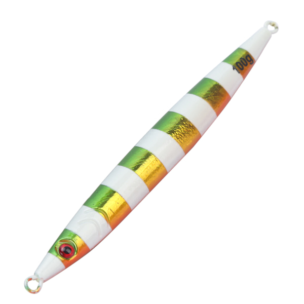 Luminous Lures Snabbt Sjunkande Järnplatta Fiskebeten 3D Ögon Bass Crankbait Tackle WobblerGuld