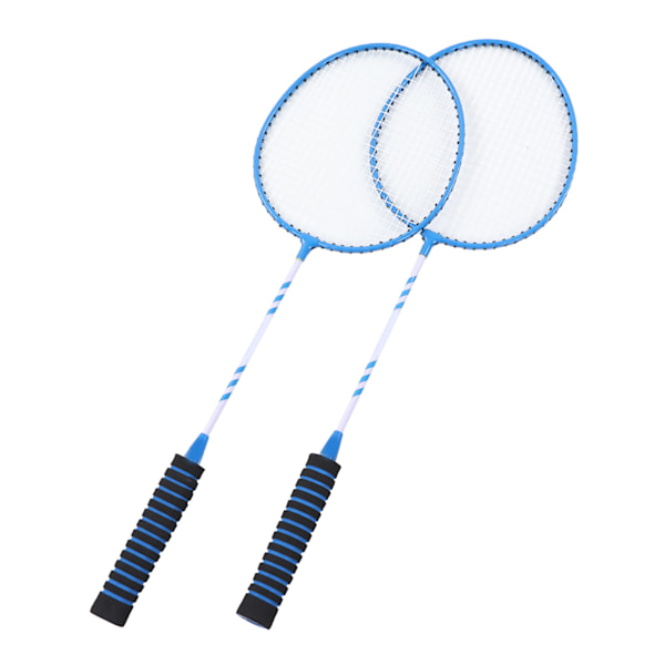 Badminton-mailasetti, jaettu ferrometalli ja nailonbadminton-mailat aikuisille, urheiluun, sininen