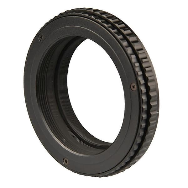 M42 til M42 10mm-15.5mm Justerbar Fokuserende Helicoid Makrorør Linseadapter (Kobberkjerne) Svart