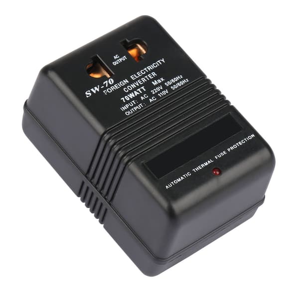 220V til 110V nedtrappende spenningsomformer strømtransformator 70W CN-plugg