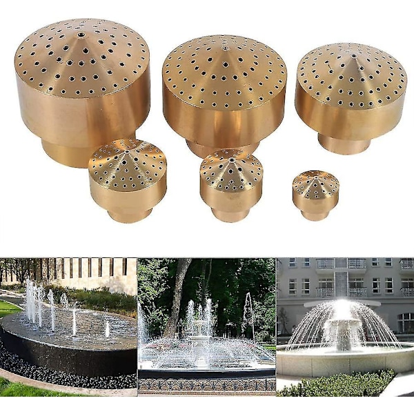Messinkinen suihkulähde, sprinklerisuutin puutarhaan, lammikkoon, huvipuistoon, museoon, kirjastoon (3/4)