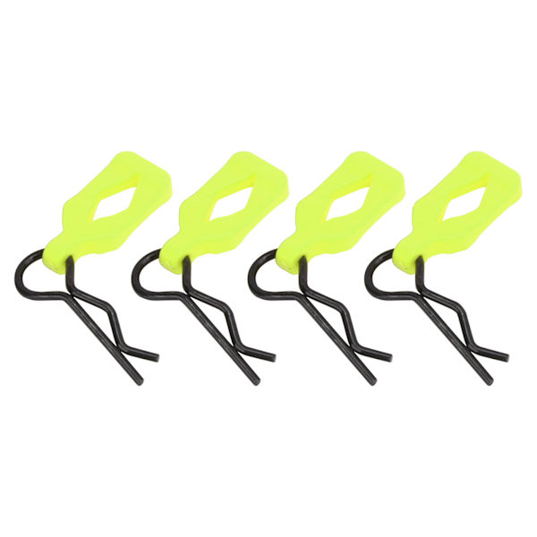 4 kpl metallirunkoiset kuoret kiinnikkeet soljet 1/10 RC kauko-ohjattava auto osat tarvikkeet (keltainen vihreä)