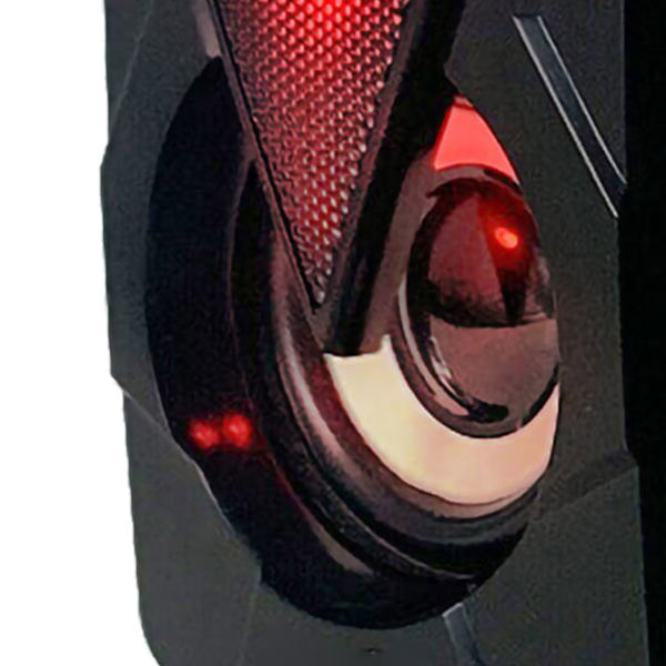 Gaming-datamaskin-høyttaler med fargerikt RGB-lys, stereolyd og kraftig bass, USB-skrivebordshøyttaler
