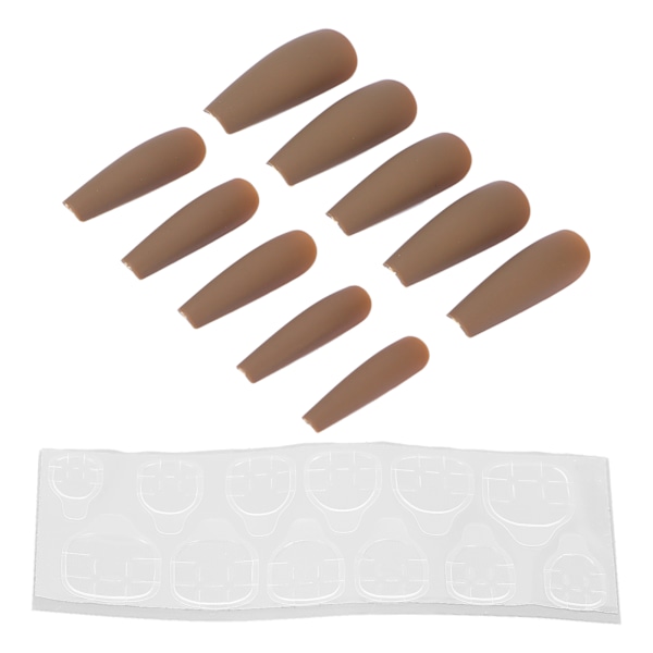 10 st Press On Nails Kista Fake Nails Tips Extra Lång Kista Glänsande Falska konstgjorda naglar Manikyrdekoration för kvinnorN5355-04