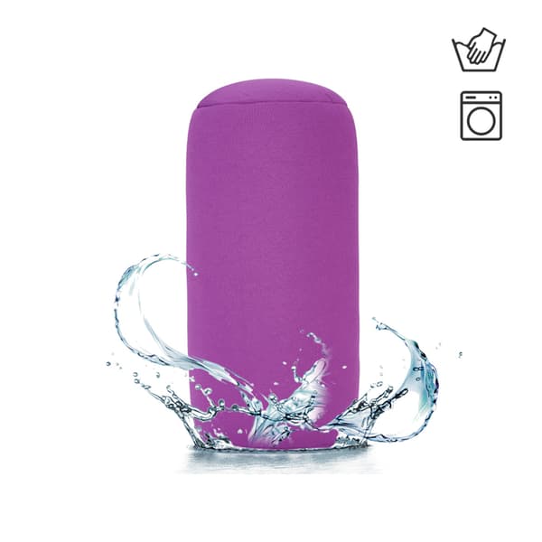Micro Mini Microbead Rygpude Rulle Pude Rejse Hjem Sovende Komfortabel Lilla